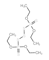 二(二乙氧基硫代膦酰)三硫醚 结构式
