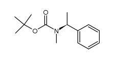 Carbamic acid, methyl[(1S)-1-phenylethyl]-, 1,1-dimethylethyl ester (9CI) 结构式