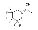 N-(2,2,3,3,4,4,4-Heptafluorobut-1-yl)prop-2-enamide, N-[(Perfluoropropyl)methyl]acrylamide 结构式