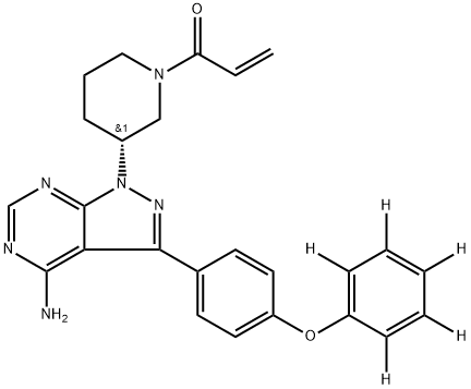 伊布替尼D5 结构式