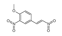 Benzene, 1-methoxy-2-nitro-4-(2-nitroethenyl)-, (E)- (9CI) 结构式