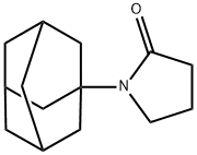 1-(1-金刚烷基)-2-吡咯烷酮 结构式