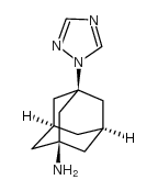 3-(1H-1,2,4-三唑-1-基)-1-金刚烷胺 结构式