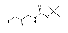 (R)-叔-丁基 (2-氟-3-碘丙基)氨基甲酯 结构式