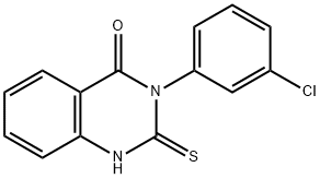 3-(3-氯苯基)-2-巯基喹唑啉-4(3H)-酮 结构式
