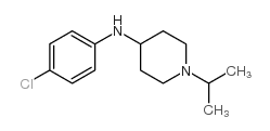 N-(4-氯苯基)-1-(1-甲基乙基)-4-哌啶胺 结构式