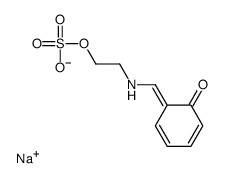 sodium (E)-2-(((2-(sulfooxy)ethyl)imino)methyl)phenolate 结构式