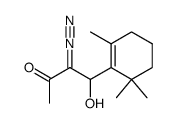 2-Butanone, 3-diazo-4-hydroxy-4-(2,6,6-trimethyl-1-cyclohexen-1-yl)- 结构式