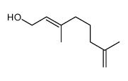 (2E)-3,7-二甲基-2,7-辛二烯-1-醇 结构式