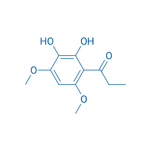 1-(2,3-二羟基-4,6-二甲氧基苯基)-1-丙酮 结构式