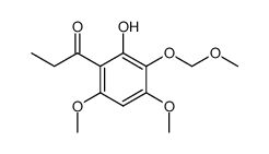 1-[2-Hydroxy-4,6-diMethoxy-3-(MethoxyMethoxy)phenyl]-1-propanone 结构式