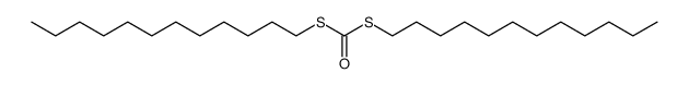 Carbonodithioic acid, S,S-didodecyl ester 结构式
