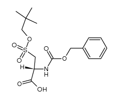 L-Alanine, 3-[(2,2-dimethylpropoxy)sulfonyl]-N-[(phenylmethoxy)carbonyl]- 结构式