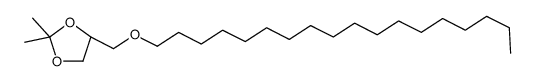 1,3-Dioxolane, 2,2-dimethyl-4-[(octadecyloxy)methyl]-, (S)- (9CI) 结构式