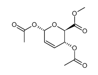 α-erythro-Hex-2-enopyranuronic acid, 2,3-dideoxy-, methyl ester, diacetate (9CI) 结构式