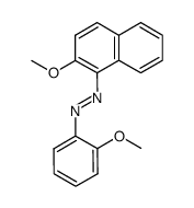 Diazene, 1-(2-methoxy-1-naphthalenyl)-2-(2-methoxyphenyl)- 结构式