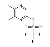 5,6-二甲基-2-吡嗪基三氟甲磺酸酯 结构式
