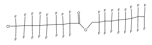 Nonanoic acid, 9-chloro-2,2,3,3,4,4,5,5,6,6,7,7,8,8,9,9-hexadecafluoro-, 2,2,3,3,4,4,5,5,6,6,7,7,8,8,9,9-hexadecafluorononyl ester 结构式