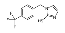 1,3-二氢-1-[[4-(三氟甲基)苯基]甲基]-2H-咪唑-2-硫酮 结构式