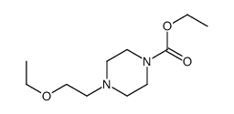 1-Piperazinecarboxylic acid, 4-(2-ethoxyethyl)-, ethyl ester 结构式