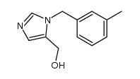 1-(3-甲基苄基)-1H-咪唑-5-甲醇 结构式