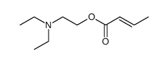 2-Butenoic acid, 2-(diethylamino)ethyl ester, (E)- (9CI) 结构式