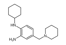N1-环己基-4-(1-哌啶甲基)-1,2-苯二胺 结构式