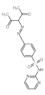 Benzenesulfonamide,4-[2-(1-acetyl-2-oxopropyl)diazenyl]-N-2-pyrimidinyl- 结构式