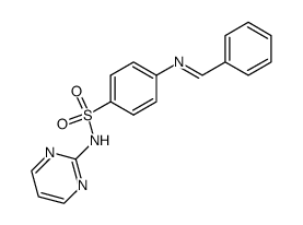 Benzenesulfonamide, 4-[(phenylmethylene)amino]-N-2-pyrimidinyl- 结构式