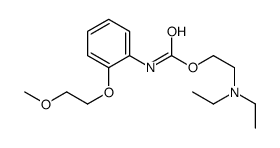 邻-(2-甲氧基乙氧基)苯胺甲酸-2-二乙氨基乙酯 结构式