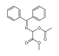 Methyl N-(Diphenylmethylene)-2-acetoxyglycinate 结构式