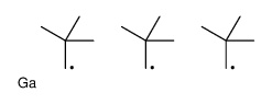三(2,2-二甲基丙基)镓 结构式