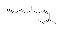 2-Propenal, 3-[(4-methylphenyl)amino]-, (E)- (9CI) 结构式