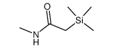N-甲基-2-(三甲基硅基)乙酰胺 结构式