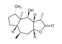 Azuleno[6,5-b]furan-2(3H)-one, decahydro-4,5-dihydroxy-3,4a,8-trimethyl- 结构式