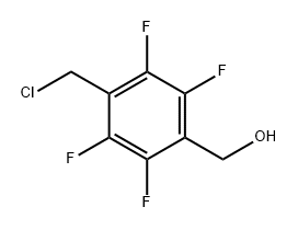4-(氯甲基)-2,3,5,6-四氟苯甲醇 结构式
