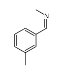 N-[(3-甲基苯基)亚甲基]甲胺 结构式