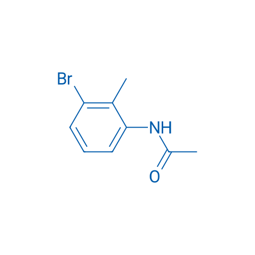 N-(3-溴-2-甲基苯基)乙酰胺 结构式