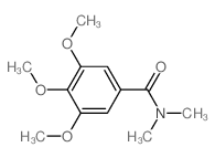 3,4,5-三甲氧基-N,N-二甲基苯甲酰胺 结构式