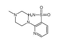 2-(4-甲基-1-哌嗪基)-3-吡啶磺酰胺 结构式
