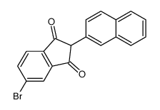 5-溴-2-(2-萘基)-1H-茚-1,3(2H)-二酮 结构式