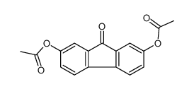 2,7-二乙酰氧基-9-芴酮 结构式