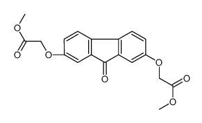 2,7-双(甲氧基羰基甲氧基)-9-芴酮 结构式
