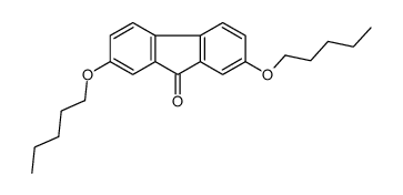 2,7-二戊氧基-9H-芴-9-酮 结构式