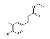 3-(4-溴-3-氟苯基)-2-丙烯酸乙酯 结构式