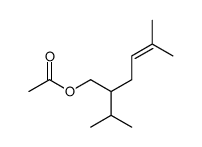 2-isopropyl-5-methylhex-4-enyl acetate 结构式
