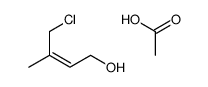 (E)-4-氯-3-甲基-2-丁烯-1-基乙酸酯 结构式