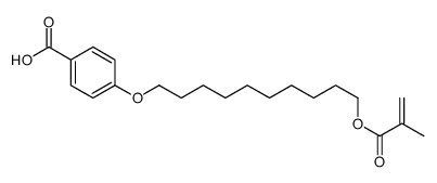 Benzoic acid, 4-[[10-[(2-methyl-1-oxo-2-propen-1-yl)oxy]decyl]oxy]- 结构式