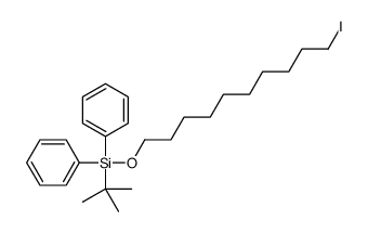 叔丁基(10-碘癸氧基)二苯基硅烷 结构式