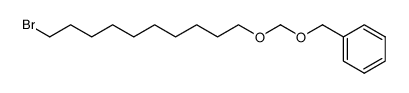 Benzene, [[[(10-bromodecyl)oxy]methoxy]methyl]- 结构式